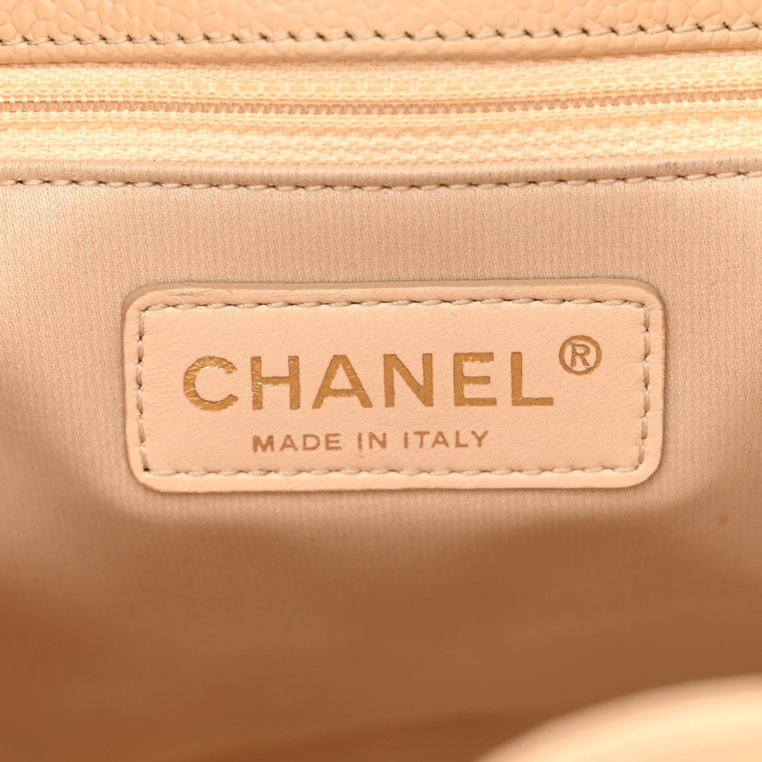 Chanel Caviar Quilted Petit Shopping Tote PST Beige Clair 6 of 13