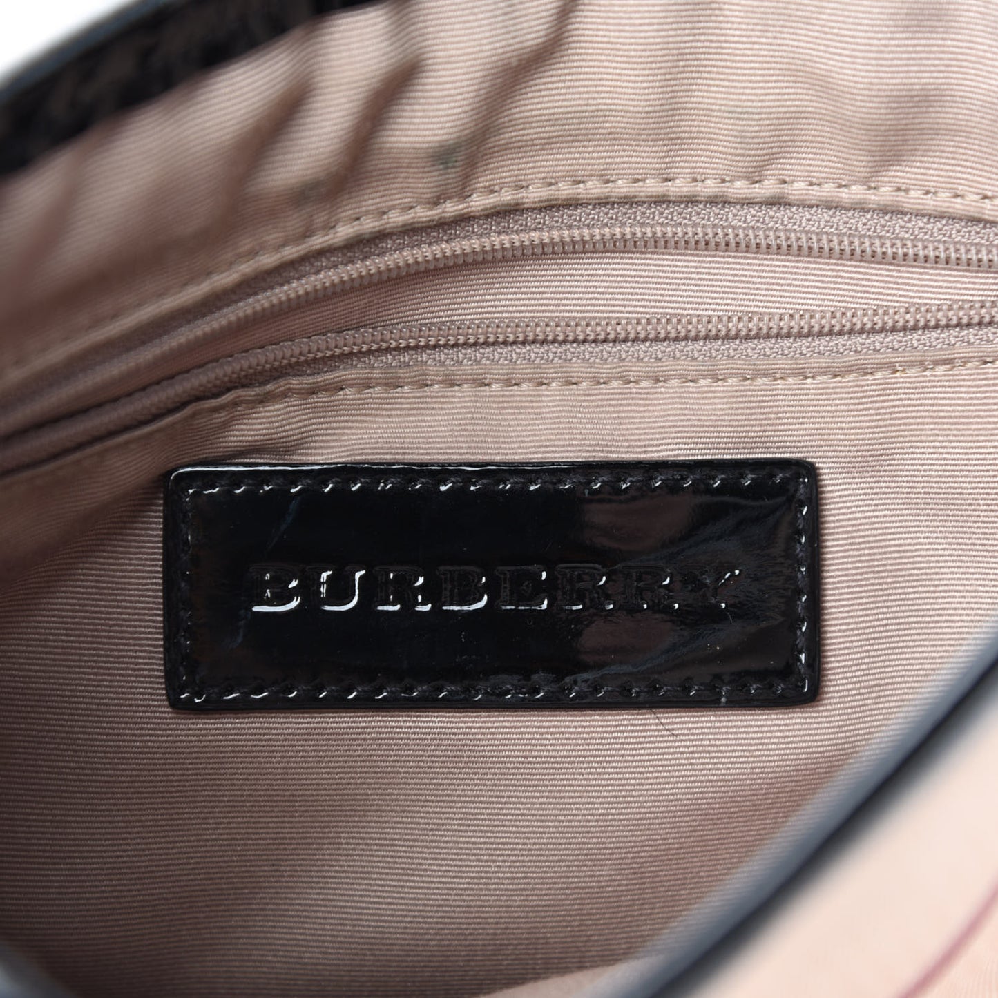 Patent Nova Check Crossbody Bag Black