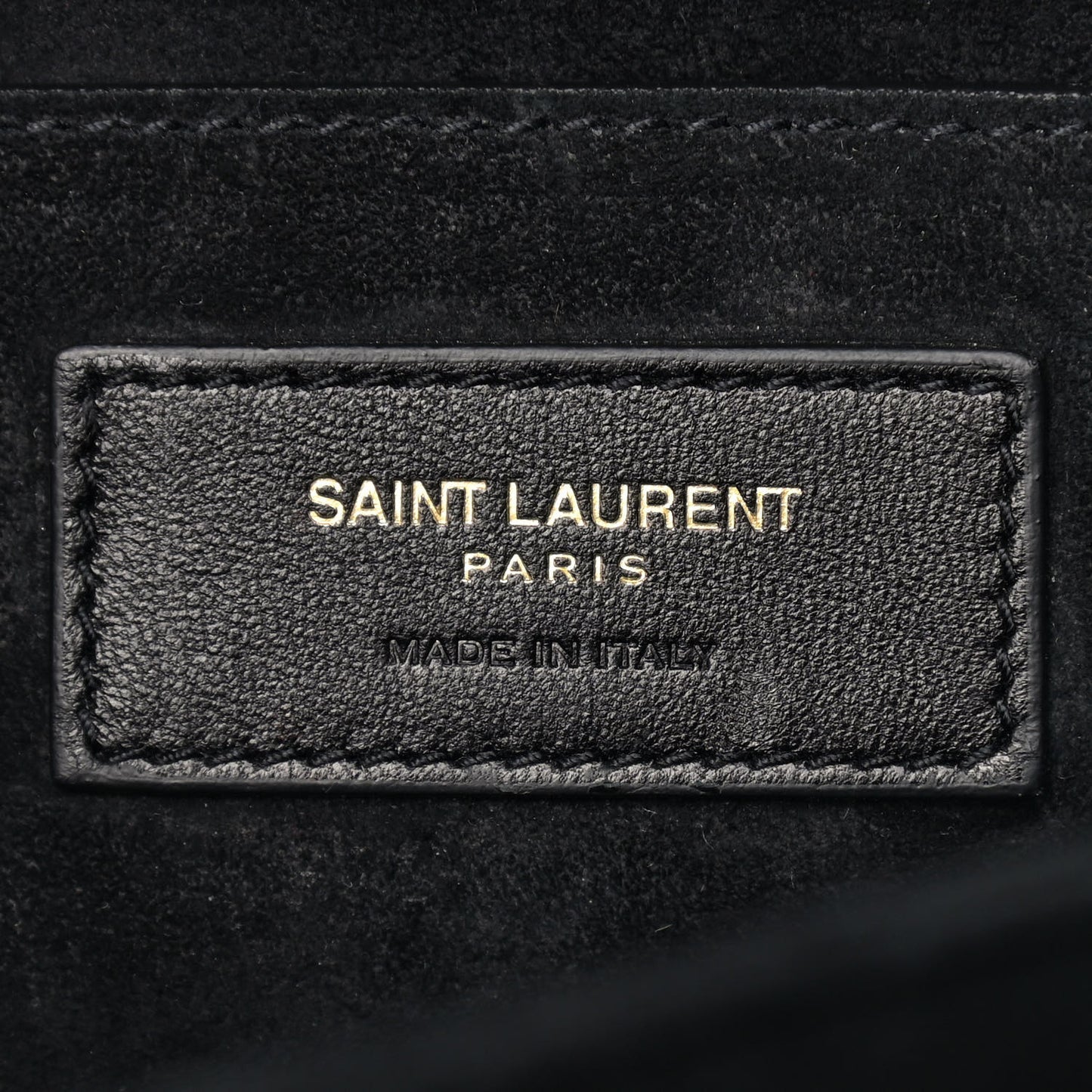 Smooth Calfskin Suede Medium Bellechasse Black Dark Green