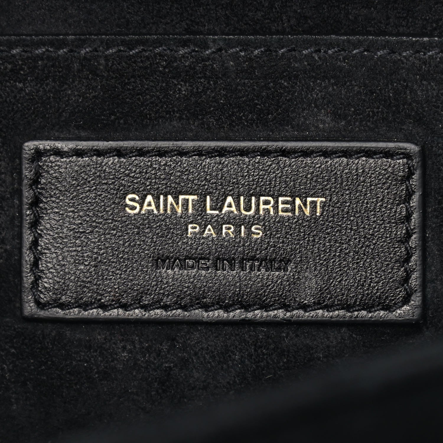 Saint Laurent Smooth Calfskin Suede Medium Bellechasse Black Dark Green 6 of 11