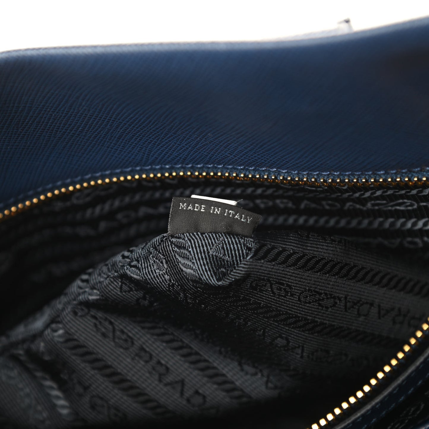 Saffiano Lux Double Handle Shopping Tote Bluette