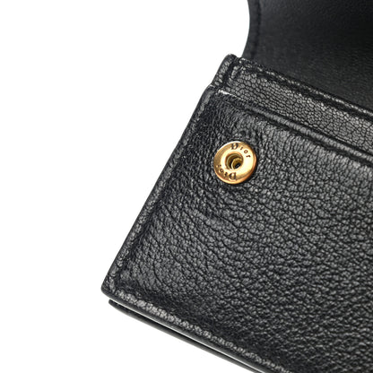 Christian Dior Goatskin Saddle Card Holder Black 9 of 10