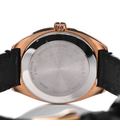 Gucci Stainless Steel Calfskin 29mm GG2570 Quartz Watch Black 5 of 10