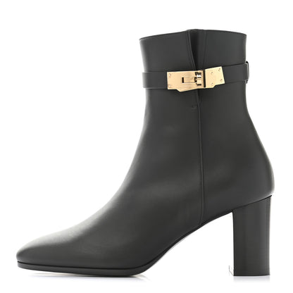 Hermes Calfskin Saint Germain Ankle Boots 38 Black 1 of 9