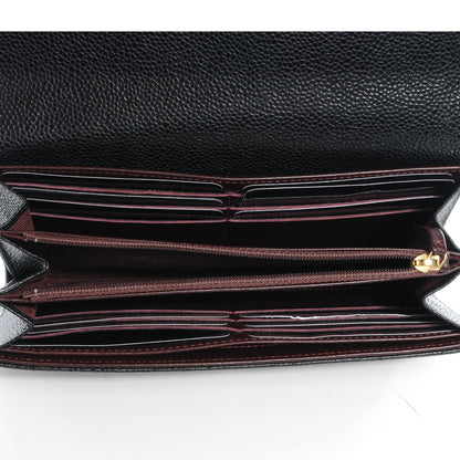Chanel Caviar Large Gusset Flap Wallet Black 6 of 9