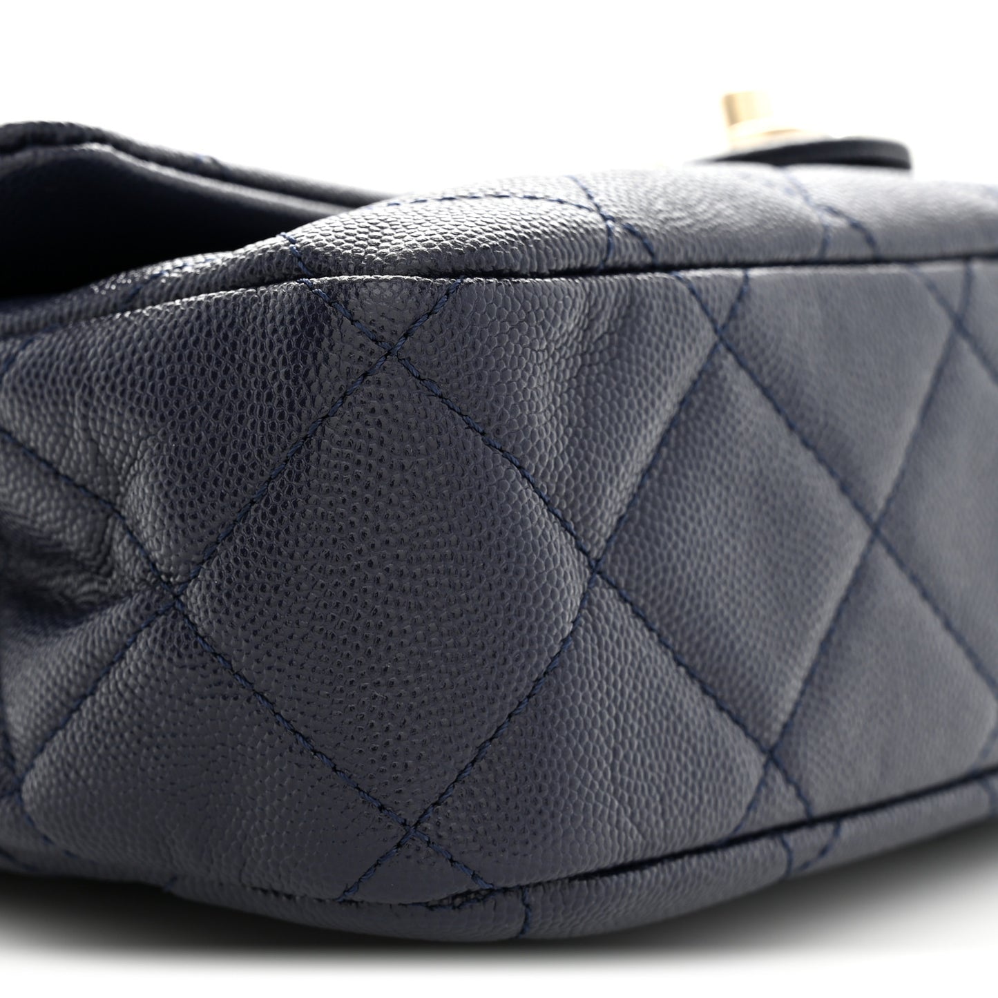 Caviar Quilted Large Funky Match Flap Navy