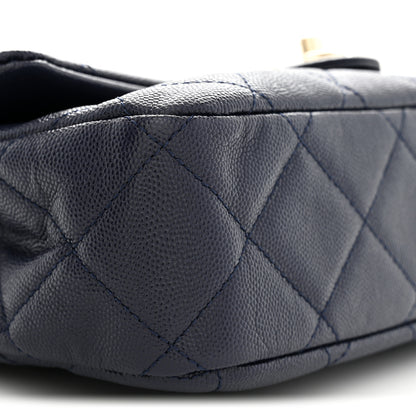 Chanel Caviar Quilted Large Funky Match Flap Navy 9 of 10