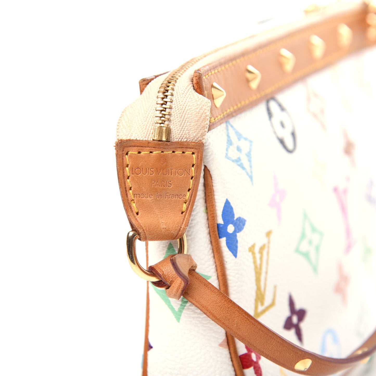 Monogram Multicolor Pochette Accessories White