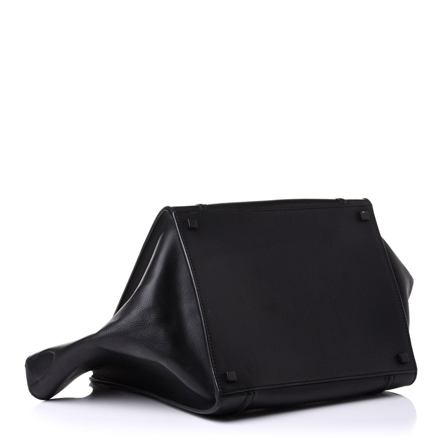 Supple Calfskin Medium Phantom Luggage Black