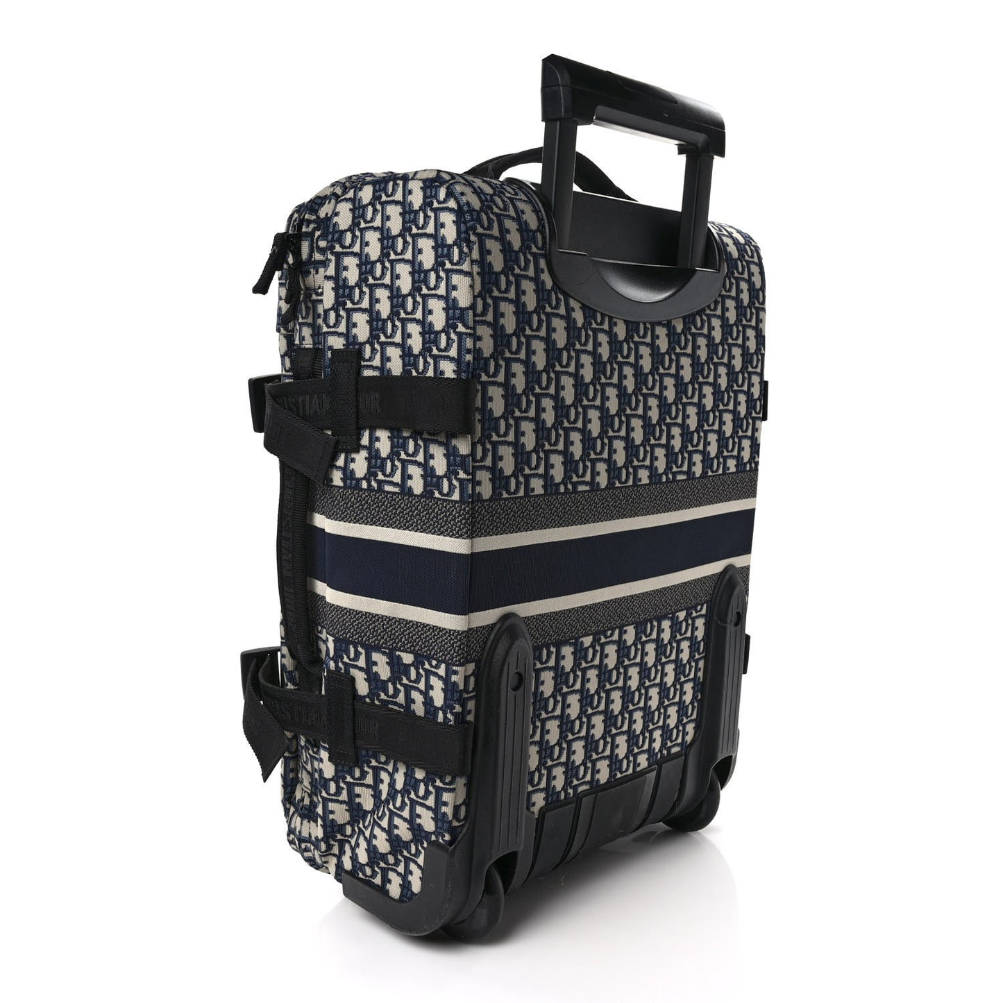 Oblique Small Diortravel Suitcase Blue