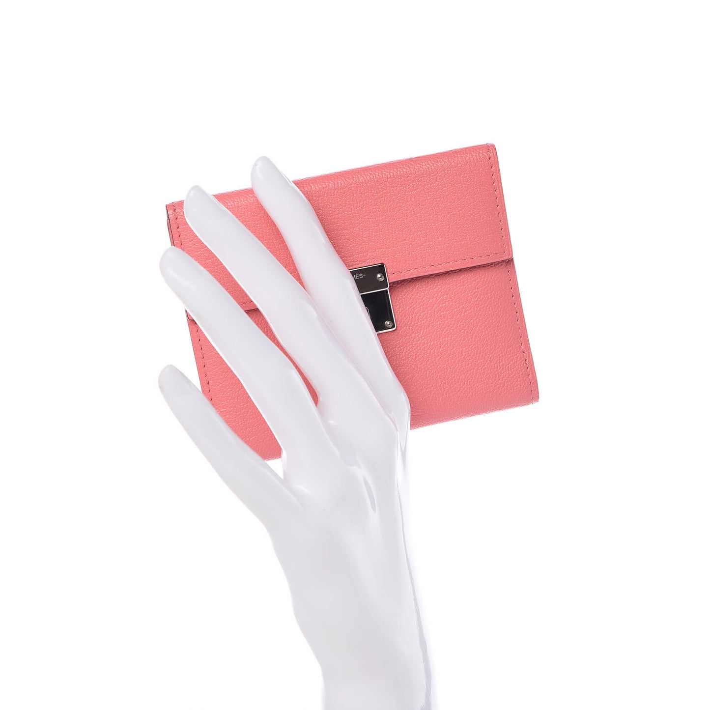 Chevre Mysore Mini Clic Card Holder Rose Ete
