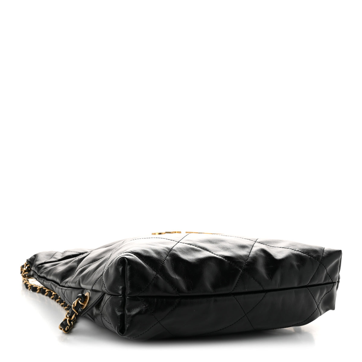 Chanel Shiny Calfskin Quilted Chanel 22 Backpack Black 3 of 9
