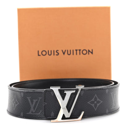 Louis Vuitton Monogram Eclipse Taigarama 40mm LV Initiales Reversible Belt 95 38 95 38 Black 7 of 7