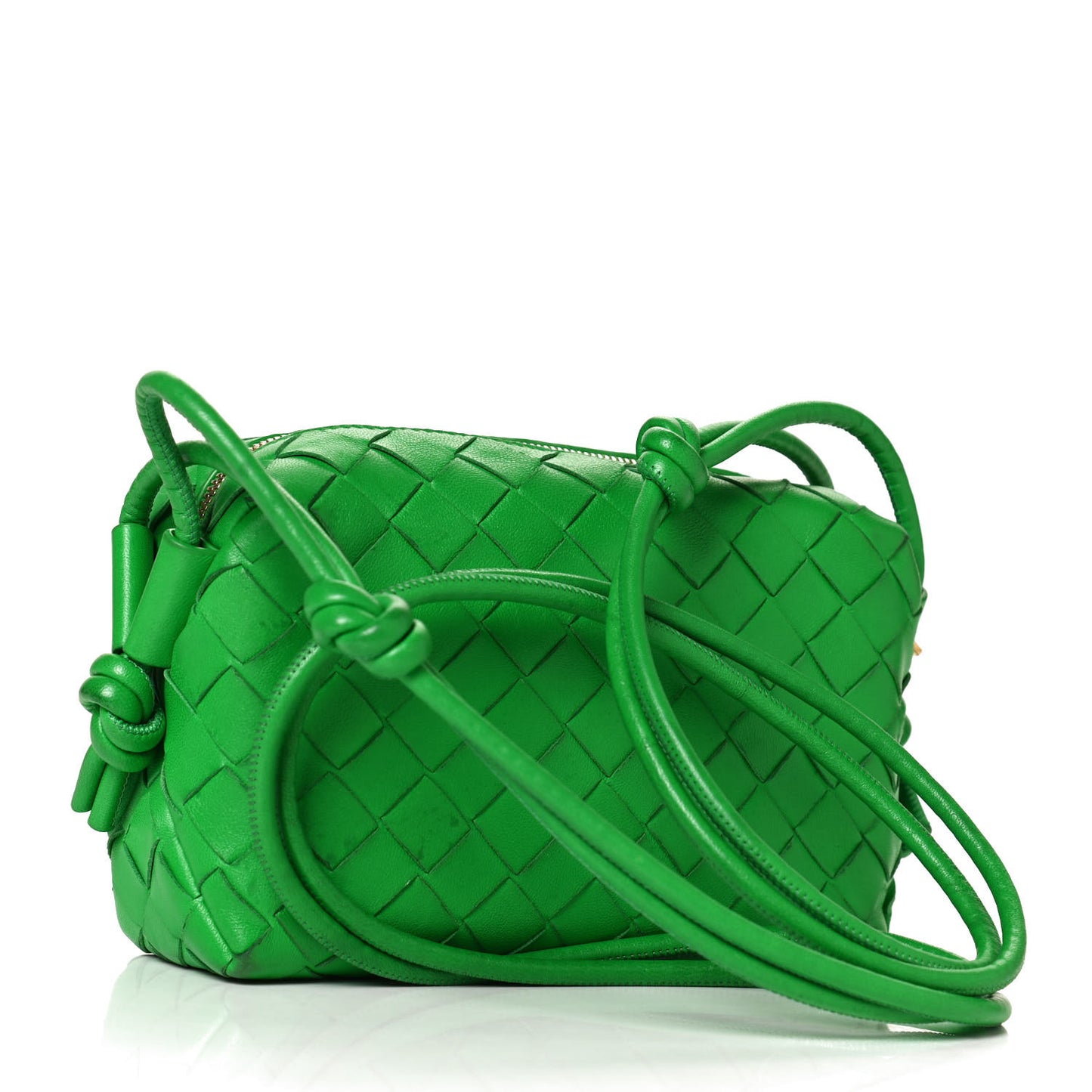 Nappa Intrecciato Mini Loop Camera Bag Parakeet