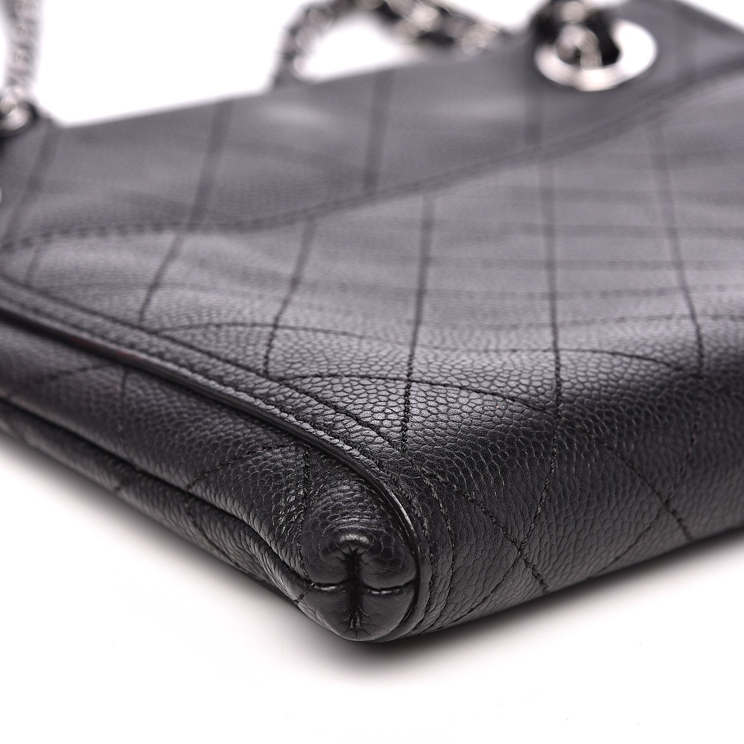 Chanel Caviar Stitched Small CC Pocket Shoulder Black 7 of 10