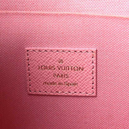 Louis Vuitton Damier Ebene Studded Pochette Felicie Chain Wallet 7 of 10
