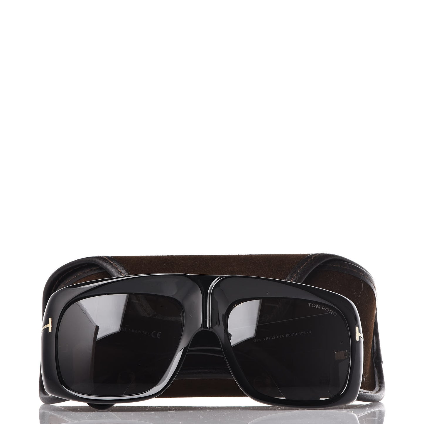 Square Gino Sunglasses TF733 Black