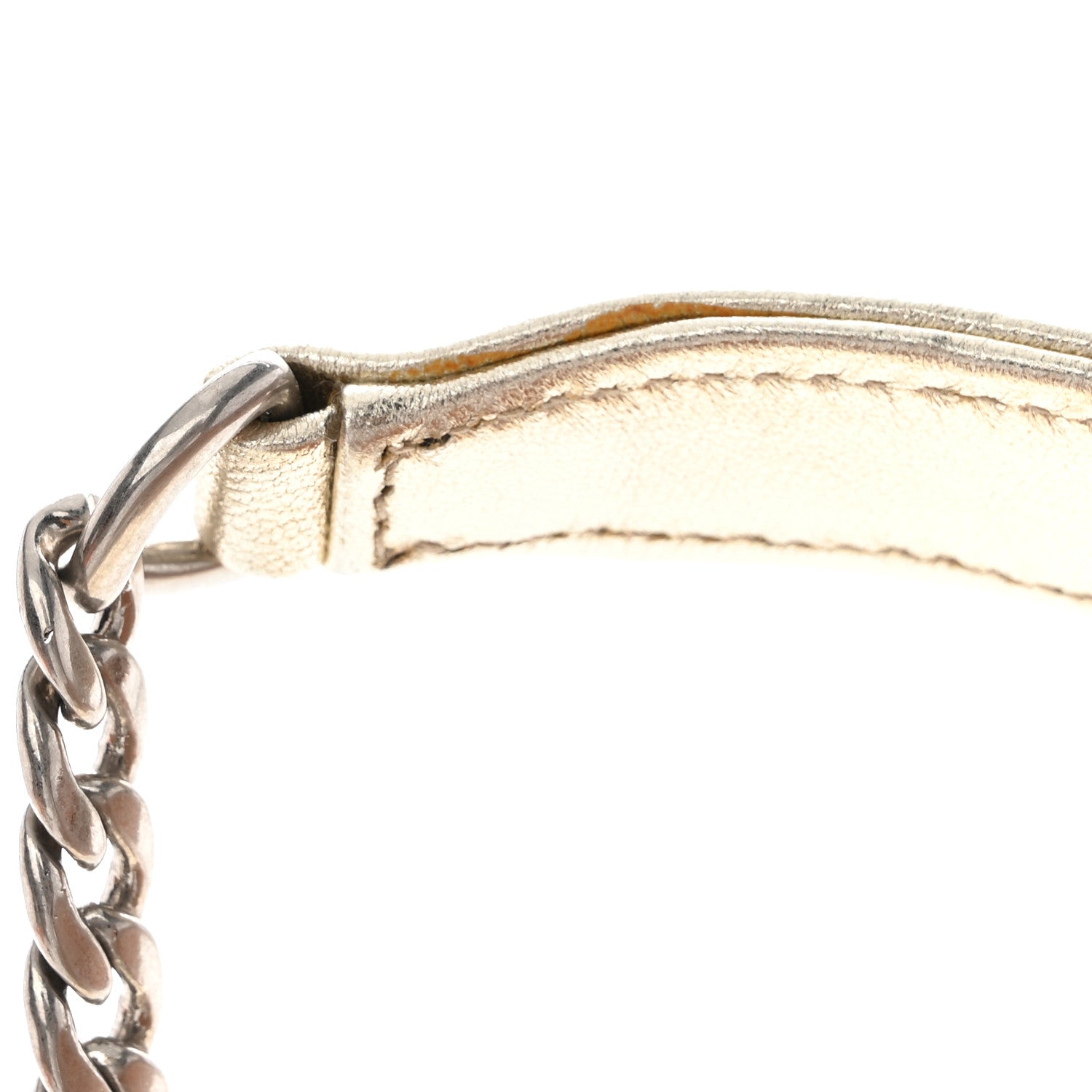 Prada Metallic Nappa Impunture Small Diagramme Crossbody Bag Gold 9 of 10
