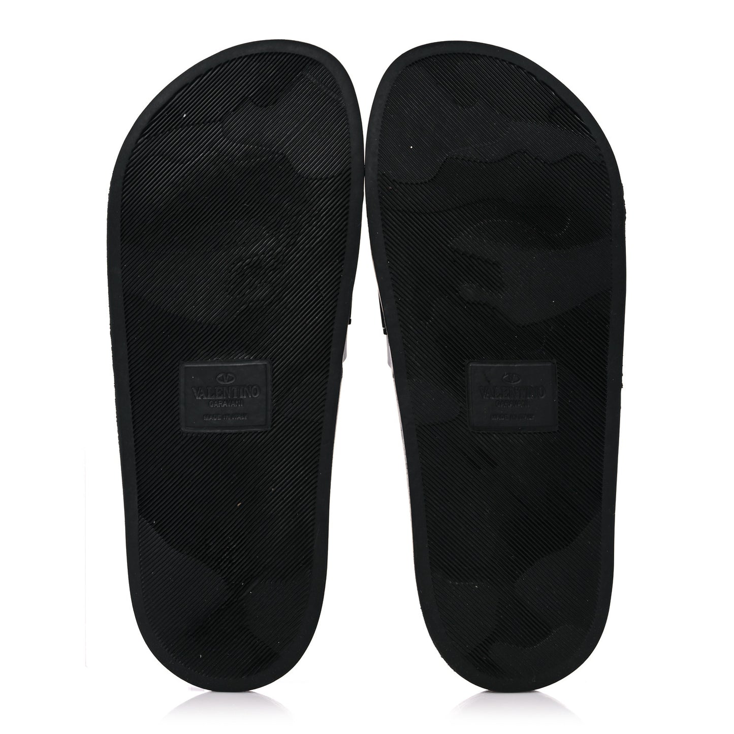 Rubber Mens VLTN Pool Slide Sandals 41 Black