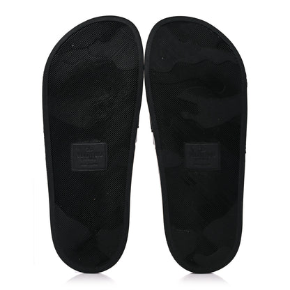 Valentino Garavani Rubber Mens VLTN Pool Slide Sandals 41 Black 5 of 8