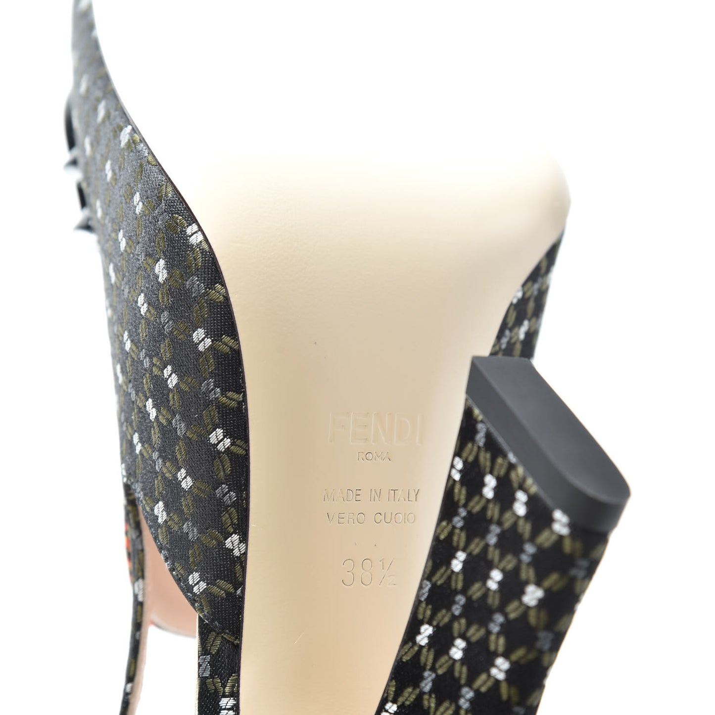 Fabric Jacquard Ffreedom Slingback Pumps 38.5