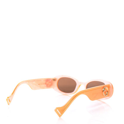 Gucci Acetate Oval Sunglasses GG0517S Orange 4 of 9