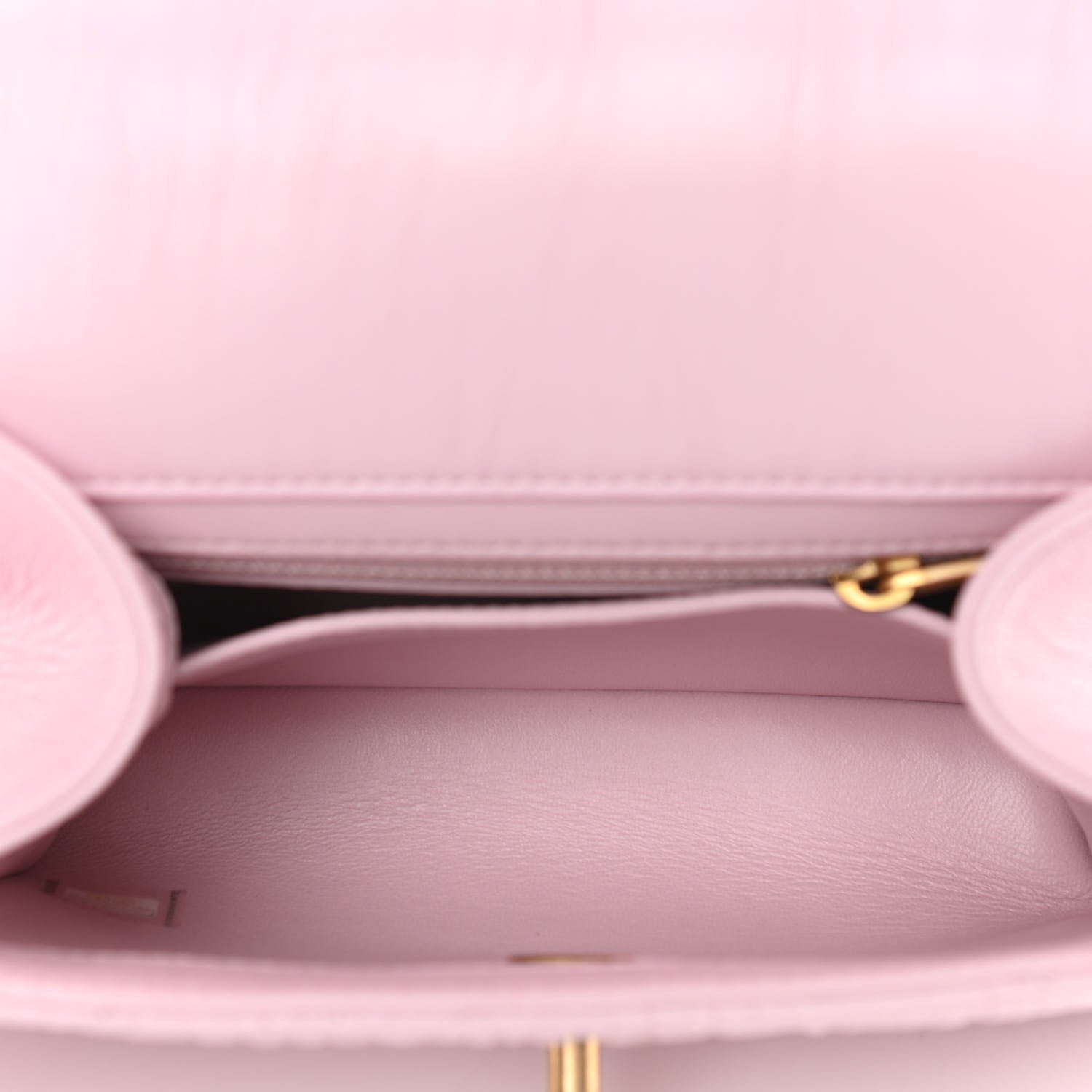 Chanel Crumpled Lambskin Quilted Mini CC Links Top Handle Flap Light Pink 5 of 11