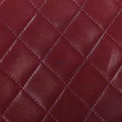 Chanel Lambskin Quilted CC Flap Burgundy 5 of 5
