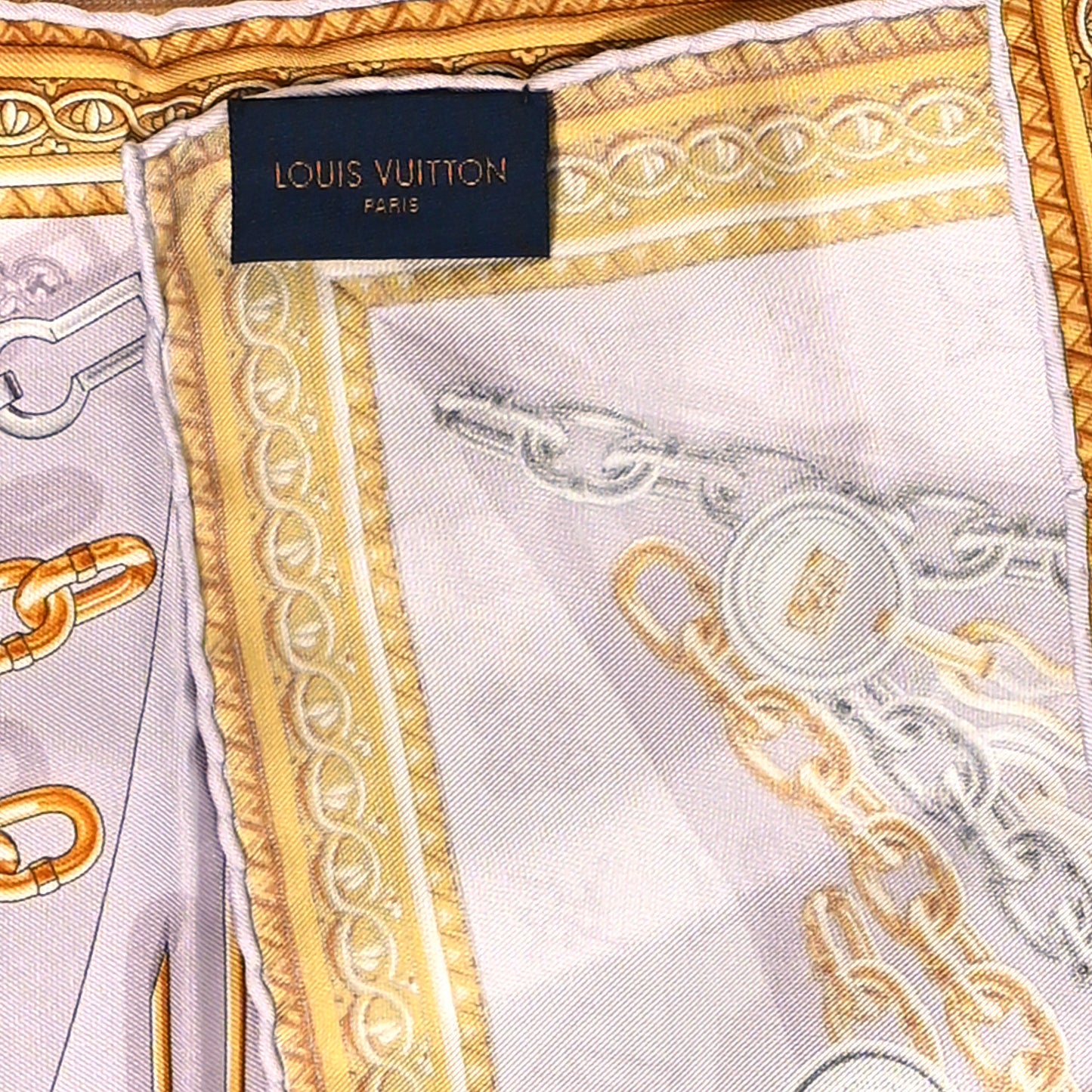 Silk Chains Square Scarf Pink