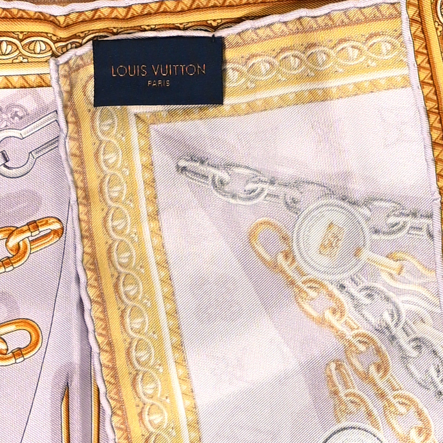 Louis Vuitton Silk Chains Square Scarf Pink 3 of 4