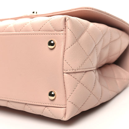 Chanel Caviar Quilted Small Coco Handle Flap Light Pink 10 of 10
