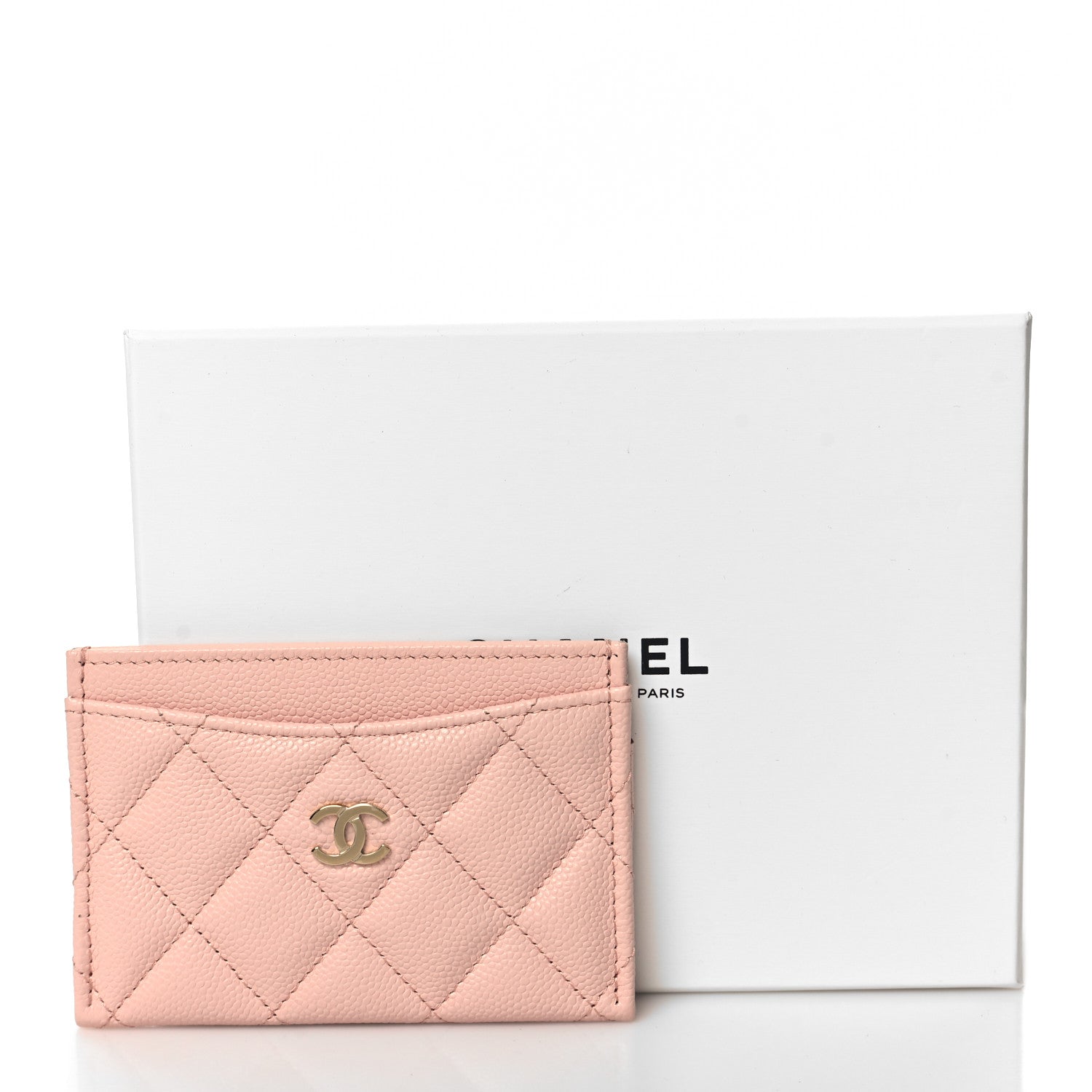 Chanel Caviar Quilted Card Holder Light Pink 9 of 9