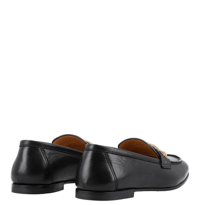 Hermes Calfskin Womens Colette Loafers 35 Black 5 of 9