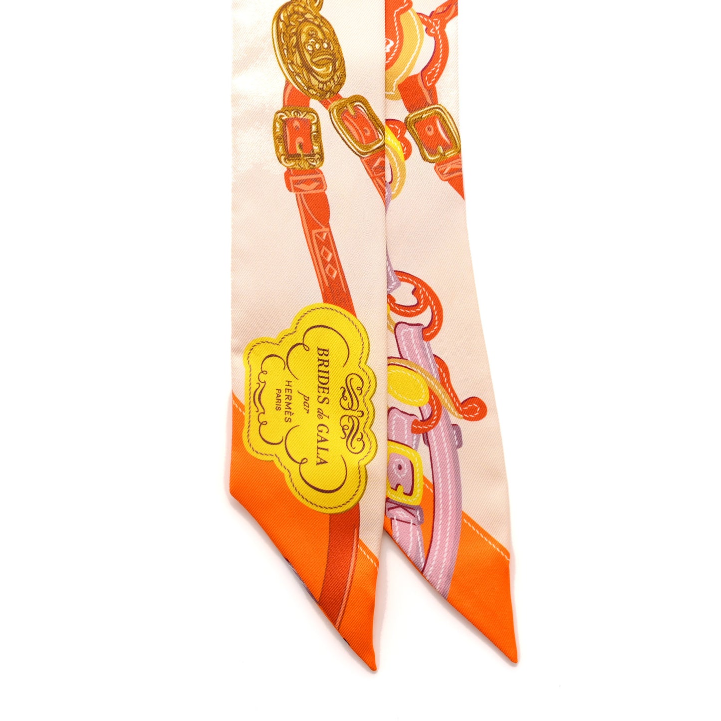Silk Brides De Gala Twilly Creme Orange Jaune Vif