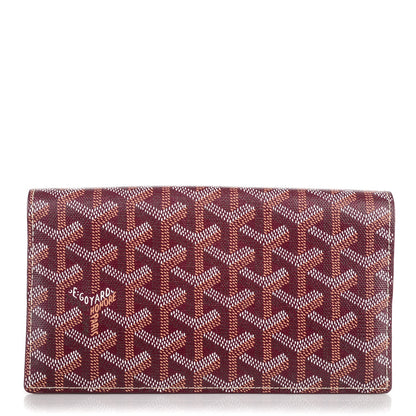 Goyard Goyardine Richelieu Wallet Burgundy 1 of 7