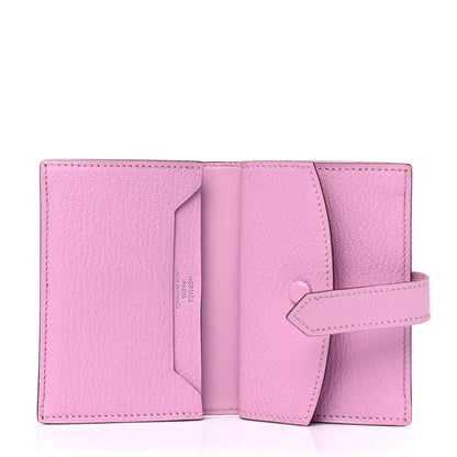 Hermes Chevre Mysore Mini Bearn Wallet Mauve Sylvestre 5 of 14