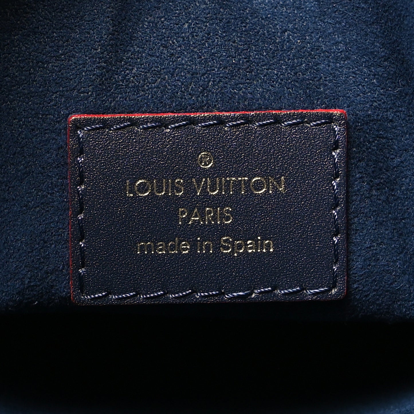 Empreinte V Tote MM Marine Rouge