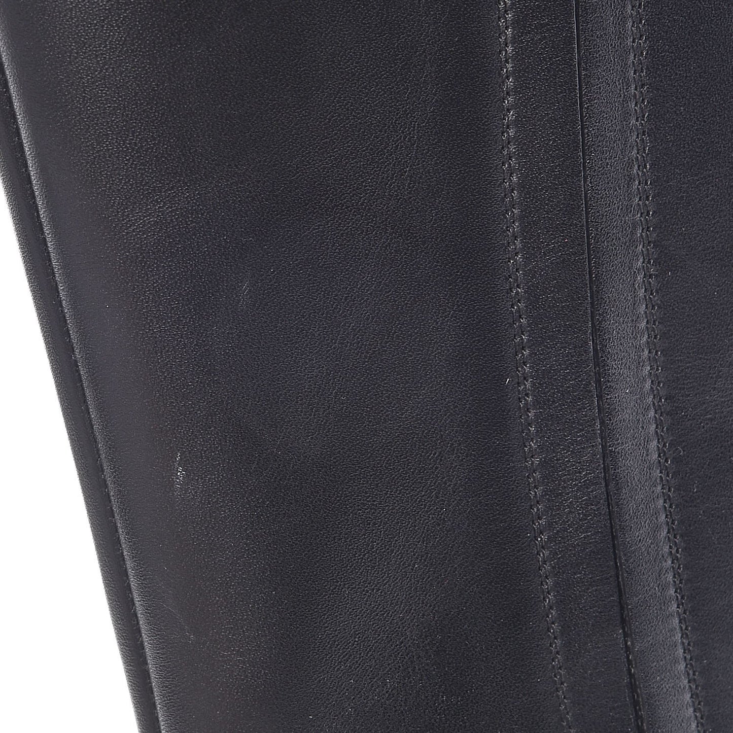 Smooth Calfskin Eyelet High Boots 36 Black