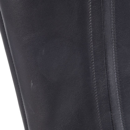 Valentino Garavani Smooth Calfskin Eyelet High Boots 36 Black 8 of 13