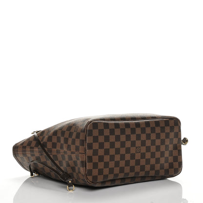 Louis Vuitton Damier Ebene Neo Neverfull MM Rose Ballerine 4 of 6
