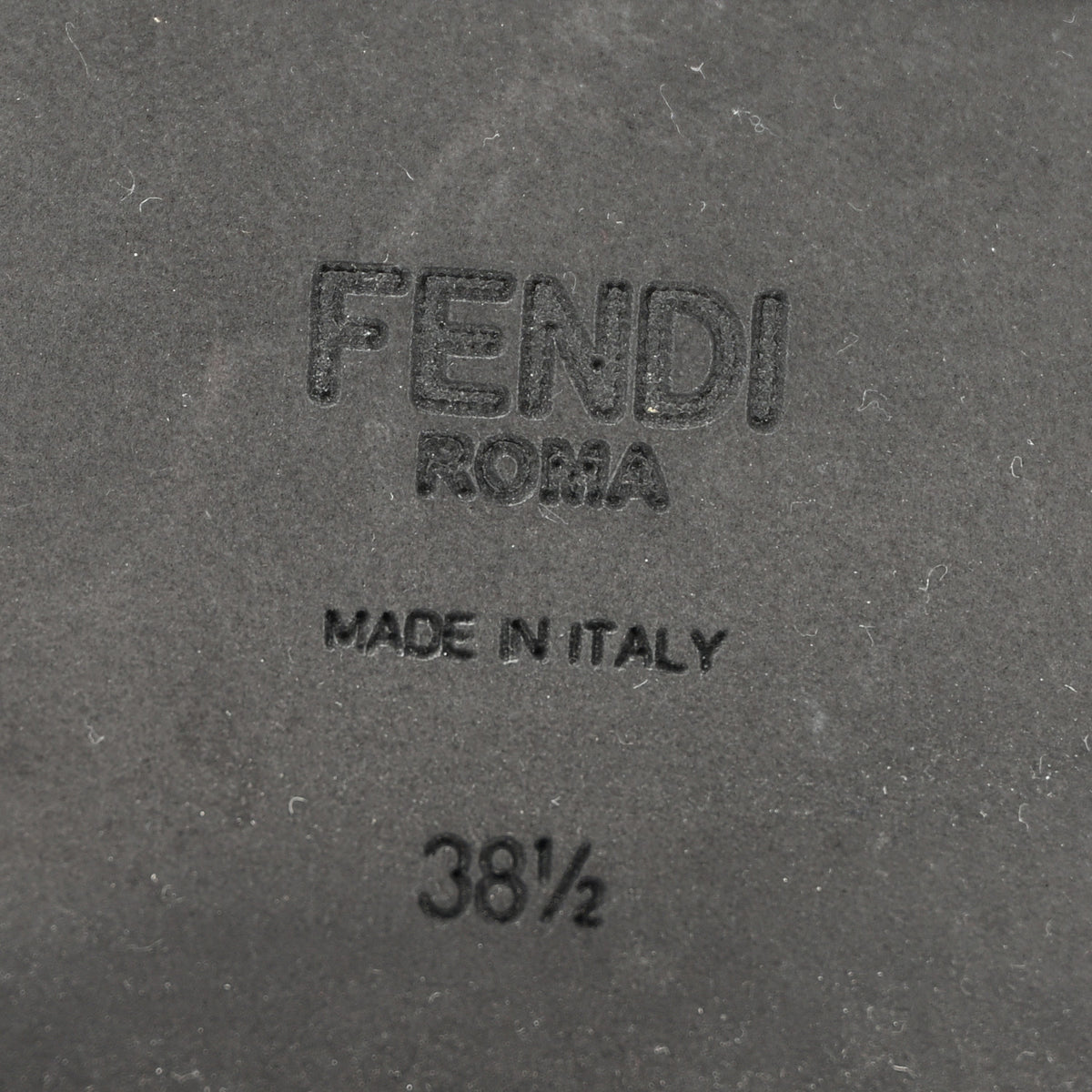 Fendi Nappa FF Embossed Womens Biker Boots 38.5 Black 7 of 11