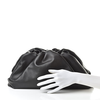 Bottega Veneta Smooth Butter Calf The Pouch Oversized Clutch Black 2 of 8