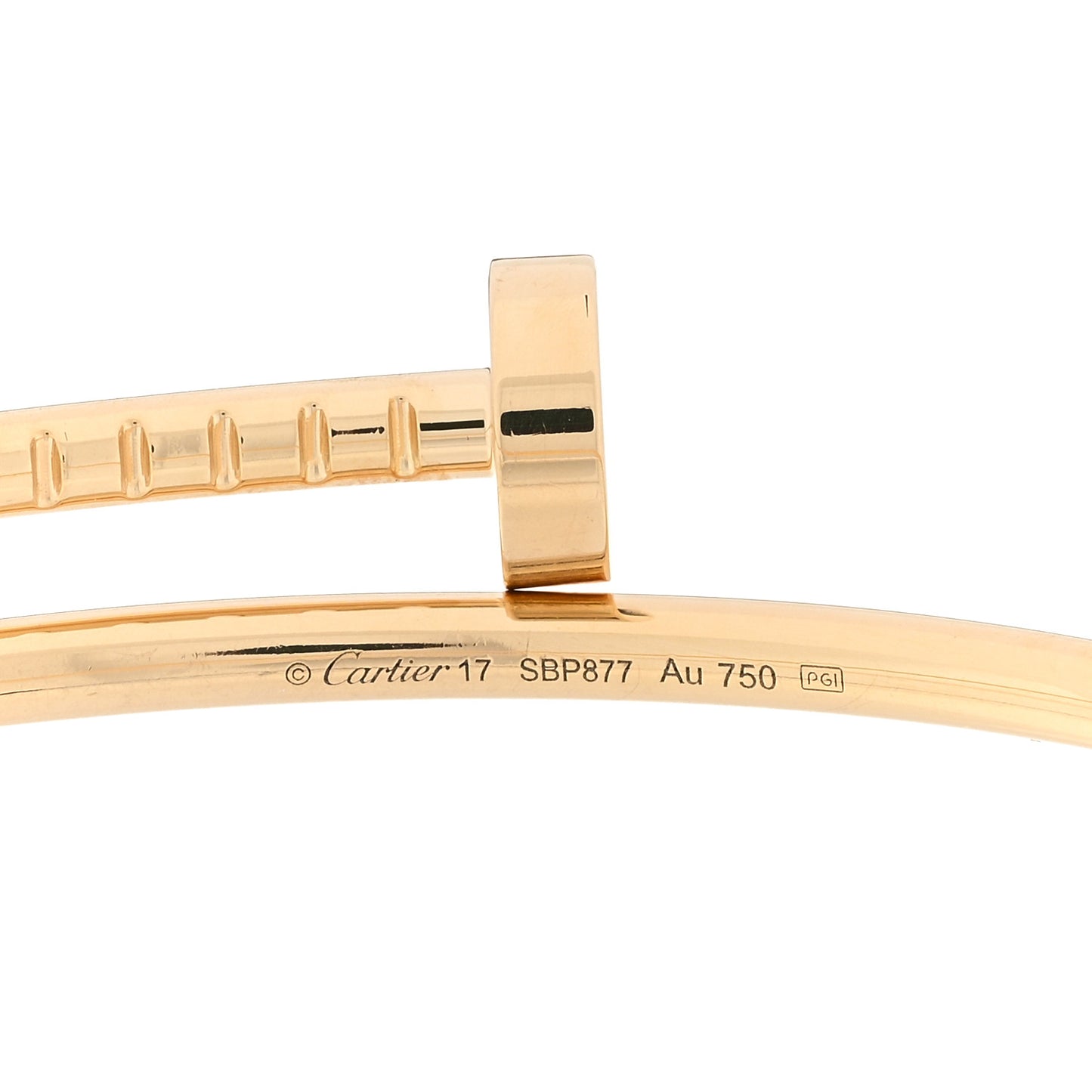 18K Yellow Gold Small Juste Un Clou Bracelet 17