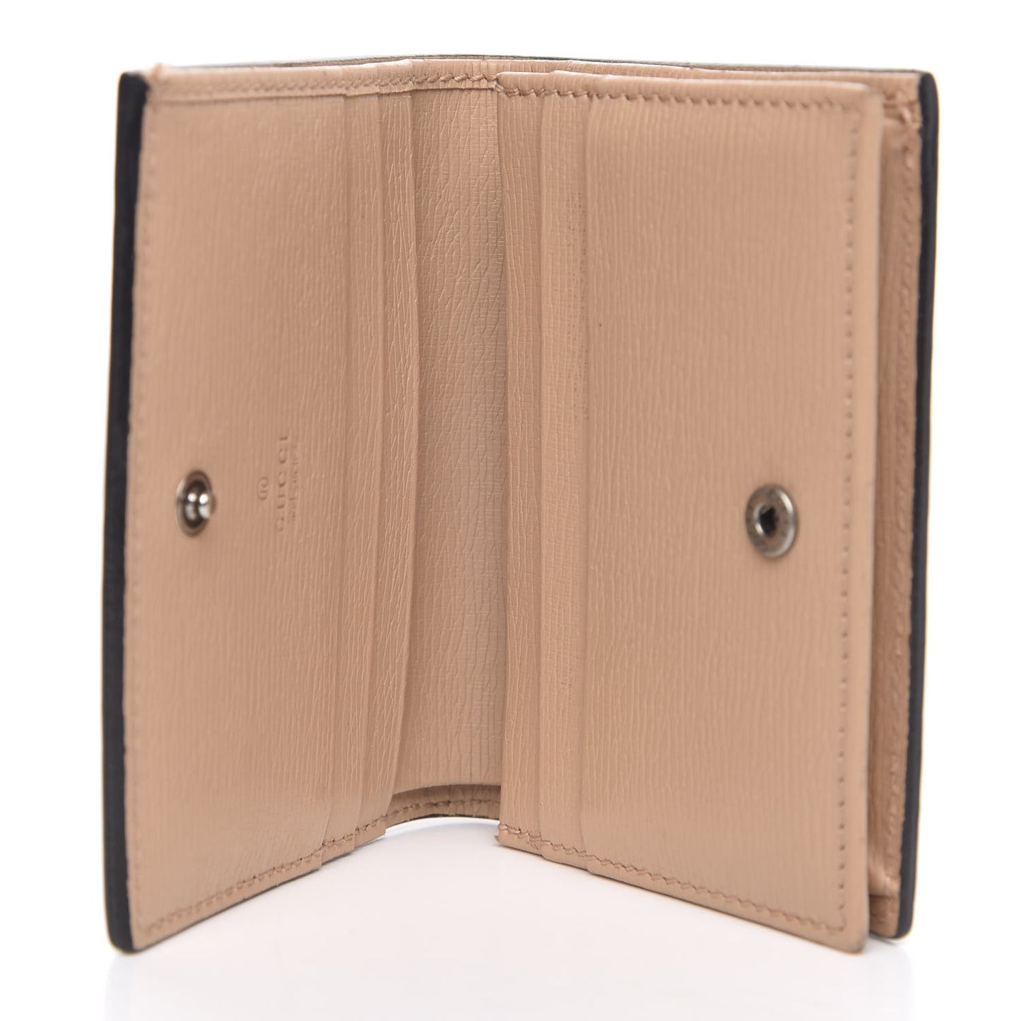 Shangai Calfskin Blooms Print Card Case Wallet Pink Apricot Multicolor