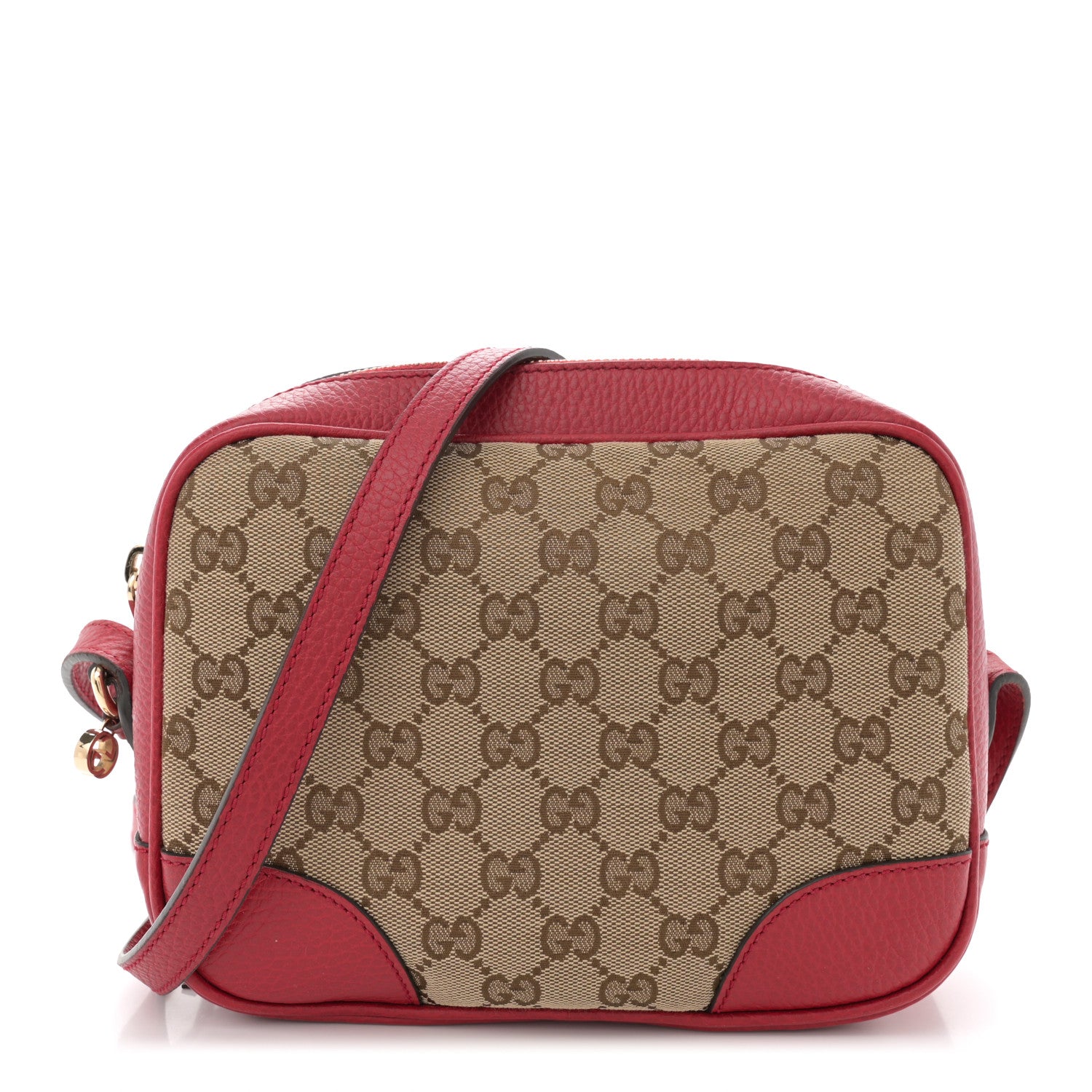 Gucci Monogram Mini Bree Messenger Bag Red 1 of 11