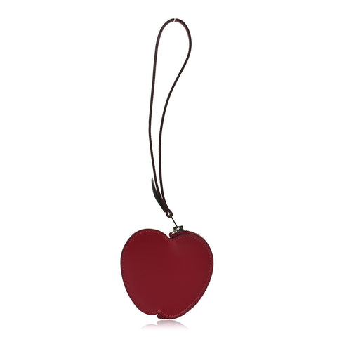 Tadelakt Tutti Frutti Pomme Coin Purse Wristlet Rouge Vif