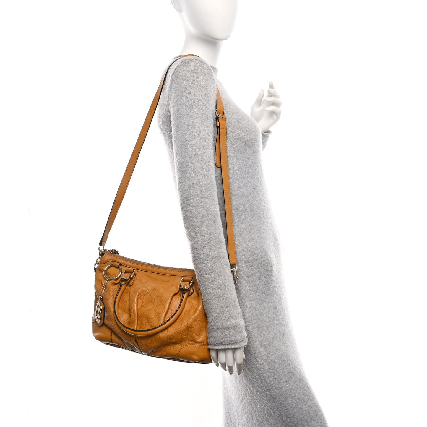 Guccissima Medium Sukey Top Handle Bag Yellow