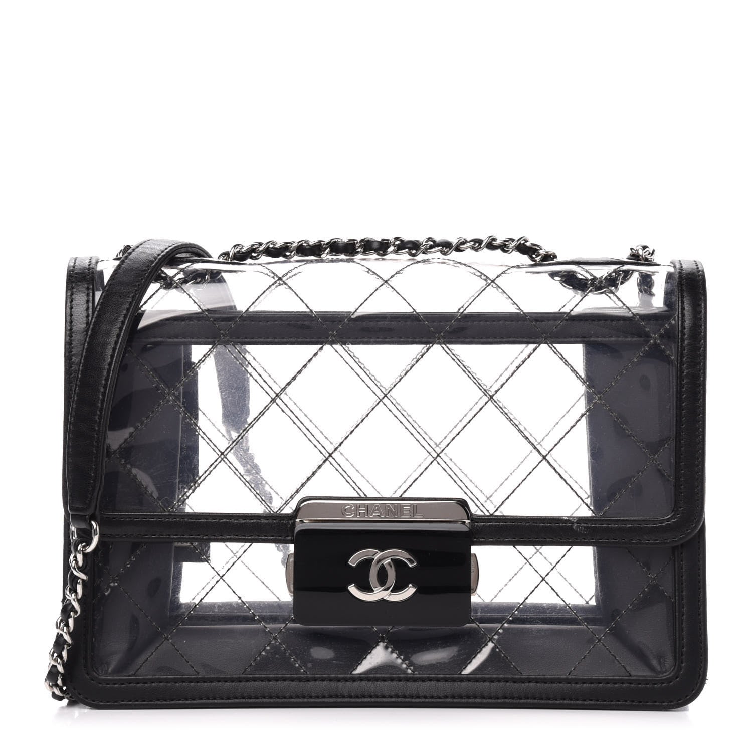 Chanel PVC Lambskin Quilted Beauty Lock Flap Black 1 of 12
