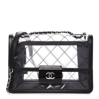 Chanel PVC Lambskin Quilted Beauty Lock Flap Black 1 of 12