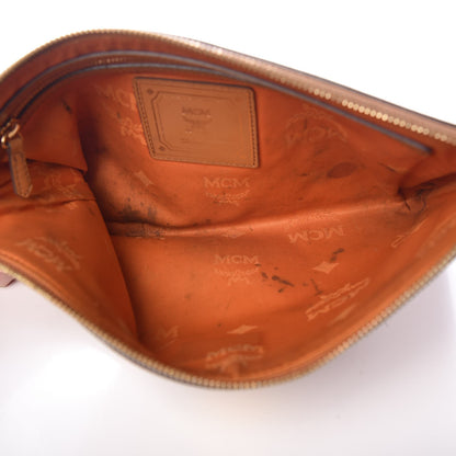 MCM Visetos Mini Pouch Cognac 5 of 17